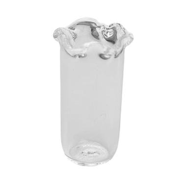 Imagem de FLCPJGV Vaso de vidro pequeno, vaso de flores, mini de vidro para botões, recipiente para arranjos de flores para sala