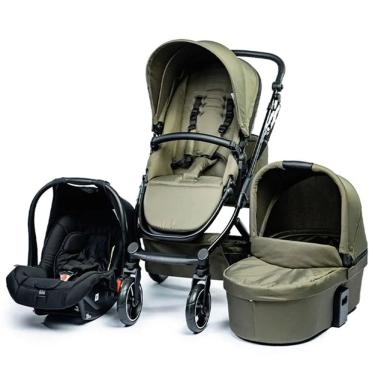 Imagem de Kit Carrinho Moisés COMO 4 com Bebê Conforto + Bolsa Olive (Verde) - ABC Design