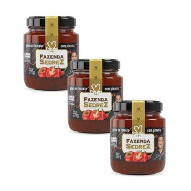 Imagem de Combo Geleia de Tomate Com Pimenta 270g Fazenda Sedrez - 3 unid