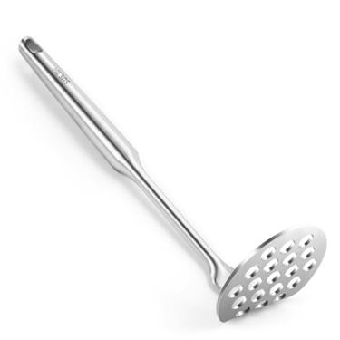 Imagem de SAVORLIVING Amassador De Abacate Pequeno, Esmagador Batatas Aço Inoxidável, Utensílio Cozinha Integrado Para Purê Alimentos, Espremedor Pequeno Resistente 8,7 Polegadas Feijão, Arroz Doce, Geleia, L
