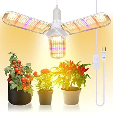 Imagem de xingruyu Lâmpada Led De Cultivo 150 W, 414 Leds, Espectro Completo, Dobrável, Com Cabo Extensão, Pendente, Para Plantas Interior, Estufa, Hidropônica, Base E27