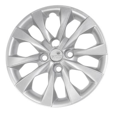 Imagem de Calota Grid Aro 14P 293Cb Prata Mobi 2021 - Grid Calotas