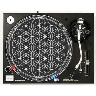 Imagem de DJ Flower Of Life #1 Scratch Pad 1200 vinil Memorabilia 30,5 cm tapete deslizante para toca-discos Tapete de bandeja de DJ x1