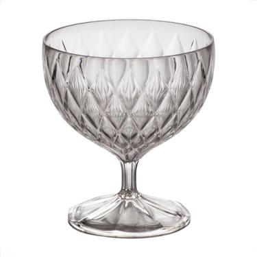 Imagem de Taça de Plástico para Sobremesa 350ml Cristal Glamour Incolor Plasutil ref.14252