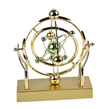 Imagem de XLWLLNJ Brinquedo de mesa de movimento, brinquedo científico, decorativo, educacional, arte, artesanato, balanço, bolas de equilíbrio para mesa, peça central,