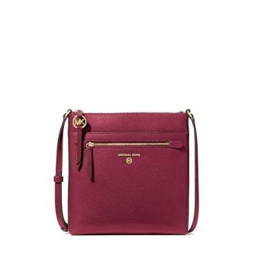 Imagem de Michael Kors Berloque Jet Set pequeno plano, ferragens douradas/amoreira