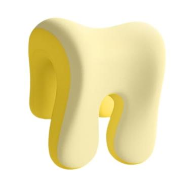 Imagem de NonMiFyR Almofada de Apoio para Pescoço em Cadeira de Escritório, Almofada Ergonômica Leve para Dormir, Almofada de Apoio para Cabeça em Cadeira Escolar, Duplo Amarelo