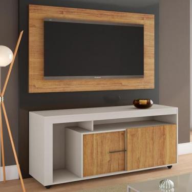 Imagem de Rack com Painel para Tvs de Até 50 Polegadas Melody 2 Portas Off White