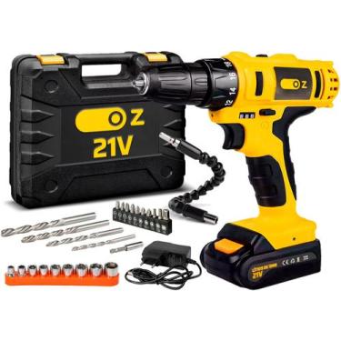 Imagem de Furadeira Parafusadeira De Impacto 21v Com Maleta - Oz, PB6500k