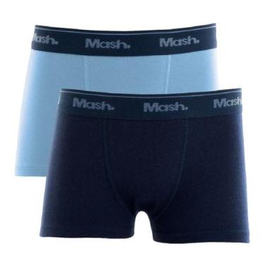 Imagem de Kit C/ 4 Cuecas Mash Infantil 110.07, Azu/Azul marinho, M