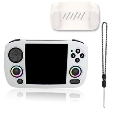 Imagem de Capa para ANBERNIC RG CubeXX, capa protetora de silicone NOUKAJU à prova de quedas, à prova de arranhões, à prova de choque, à prova de poeira, capa protetora para console de jogos portátil RG CubeXX