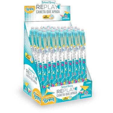 Imagem de Caneta Esferográfica, Polibrinq, Replay, Apagável