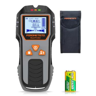 Imagem de Detector de cabos e canos, 6 em 1, deteção profunda de 20 a 120 mm, deteta etais, canos, tubos de cobre, cabos, objetos, materiais magnéticos e não magnéticos, para profissionais e bricolagem.