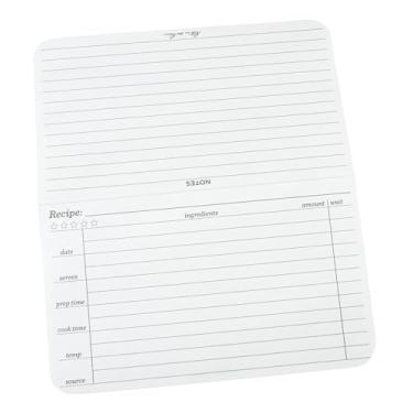 Imagem de Rite In The Rain Cartões de receitas à prova de intempéries, 15 x 12,7 cm, 2 lados, papel cartão nº 100, pacote com 50 (nº RC35), branco