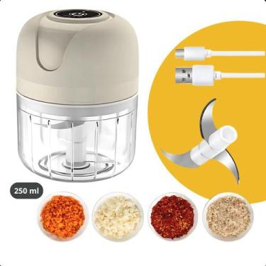 Imagem de Mini Processador Eletrico Moedor Usb Compacto Rápido e Bivolt - ROMI