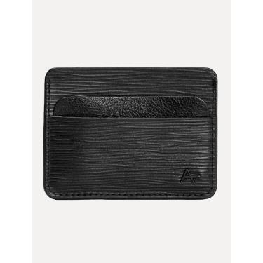 Imagem de Carteira Aramis Masculina Porta-Cartão Couro Soft Textura Preta-Masculino
