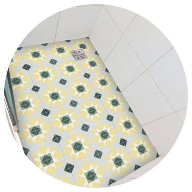 Imagem de Adesivo Piso Box Girassol Antiderrapante Lavável 1,20 X 0,80