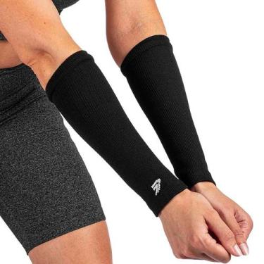 Imagem de Manguito Vôlei Protetor Antebraço Poker Tamanho Unico, Preto