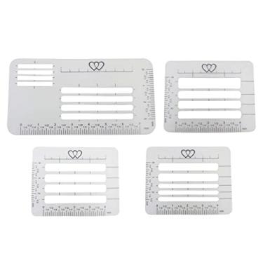 Imagem de F Fityle 4 estêncis de ferramentas para endereçamento de envelopes, modelo de caligrafia