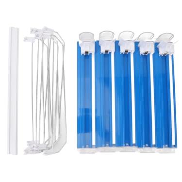 Imagem de Organizador de bebida para refrigerador de refrigerante de refrigerante pode dispensar a cerveja POP LAN Bottle Drink Dispensador Divisores ajustáveis ​​Pusher Automatic Pusher (Azul)