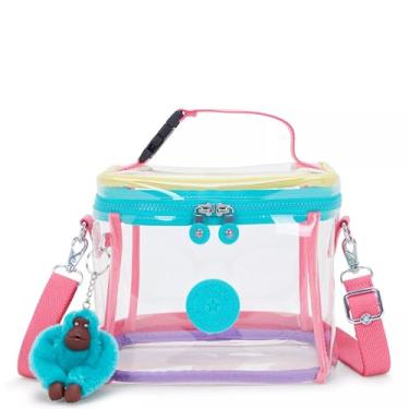 Imagem de Kipling Lancheira transparente Graham, Peacock Pop Multi, 8.25''L x 7.5''H x 6''D