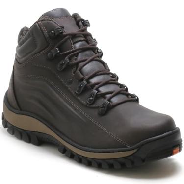 Imagem de Bota Coturno Adventure Masculina, Trilha, Palmilha Gel Anatômica, Marrom (Marrom, BR, Adulto, Numérico, 44)