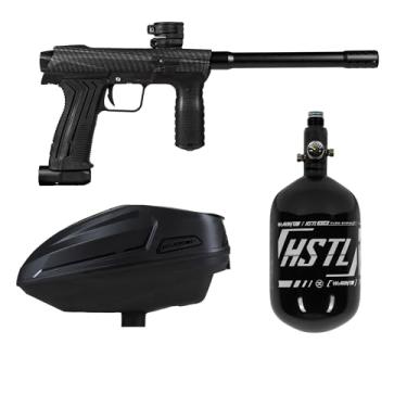Imagem de HK Army Planet Eclipse Emek Paintball Marker Package Sonic Loader 68ci/4500psi HPA Tank (fibra de carbono)