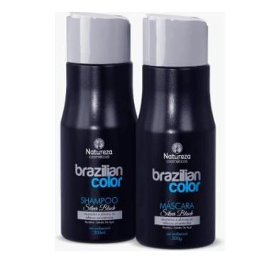 Imagem de Shampoo Mascara Matizadora Silver Black Natureza Cosméticos - Natureza
