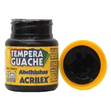 Imagem de Tinta Guache 15ml Preto Acrilex