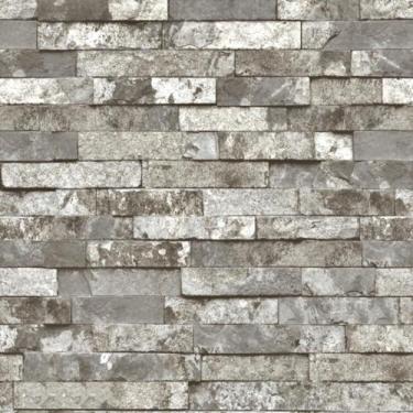 Imagem de Papel de Parede Essencial - Ess1056 B Tijolinho Cinza - Rolo Fechado d