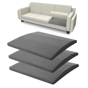 Imagem de snow mini Suporte de almofada de sofá para assentos de sofá flácidos, substituição de espuma de alta densidade trapezoidal 50,8 cm x 50,8 cm para assentos de móveis de sofá, conjunto de 3