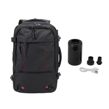 Imagem de Luocute Mochila de Viagem a Vácuo, 31-38L Expandível Com Compressão e Bomba a Vácuo, Item Pessoal Carregar Bolsa para Homens, Mochila de Viagem Com Bloqueio de Combinação