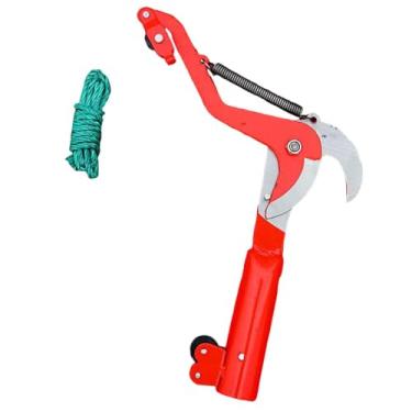 Imagem de Baoblaze Cabeça de poda de árvores portátil e de montagem em poste sem poste, profissional, multiuso para árvores frutíferas, corda de 1,5 m com mola de aço, Size M