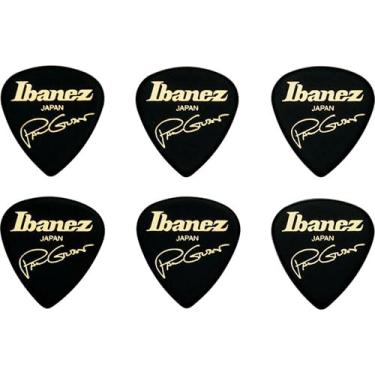 Imagem de Ibanez B1000PG Paul Gilbert Signature Picks Pacote com 6 (B1000PGBK), Preto