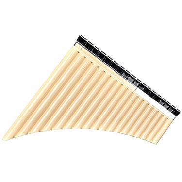 Imagem de Flauta de bambu flauta instrumento musical 18 tubos flauta com base G chave ABS plástico Romênia Pan flauta instrumento musical ajustável Panpipes Flauta Soprano