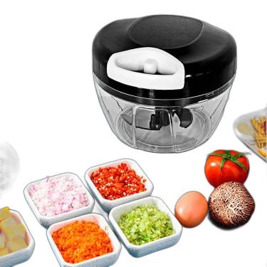 Imagem de Processador Manual De Alimentos Alho Cebola Cortar Ralar