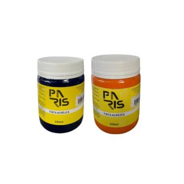Imagem de Kit Tons Complementares Tinta Acrílica Artística Paris Premium Azul da