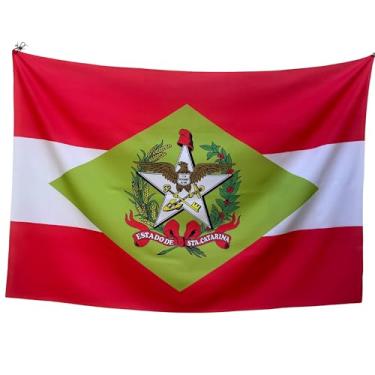 Imagem de Bandeira Decorativa de Santa Catarina em Tecido Oxford Sublimado a Laser Face Única 1x1,5m