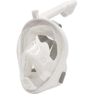 Imagem de Acessórios De Mergulho Snorkeling Mergulho Máscara Subaquática Snorkel Facial Completo Máscara Óculos Antiembaçantes Para Adultos Equipamento De Natação Óculos De Mer, 2.white, M/L