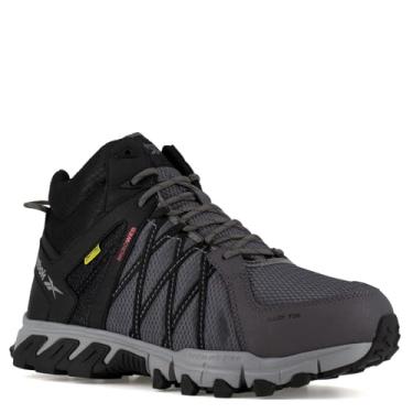 Imagem de Reebok Trailgrip Bota masculina com bico de segurança, atlética, para trabalho com amortecimento interno, Cinza, 9.5 Wide