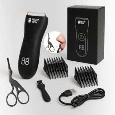 Imagem de Nexio Trim Aparador de Pelos Íntimo à Prova D'água com Tesoura Arredondada em Aço Inoxidável