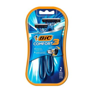 Imagem de Barbeador descartável Confort3 Azul 2uni Bic