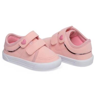 Imagem de Tênis Bebê Street Urban Infantil Menina Sem Cadarço Anatômico Pimpolho
