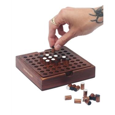 Imagem de Iron & Glory | Reversi | Wooden Board Games For Adults | Wooden Puzzle Games | Strategy Board Games | Travel Games For Adults | Coffee Table Decor & Living Room Decor | Decorative Home Accessories