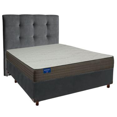 Imagem de Cama Box + Colchão Casal D33 Orthotech Inducol + Cabeceira Estofada