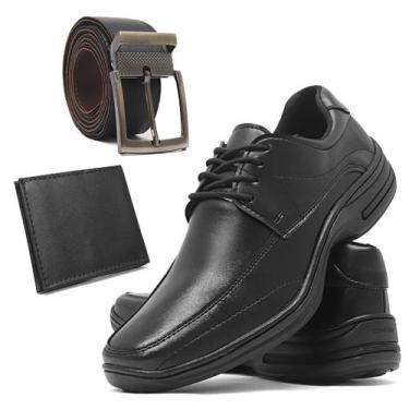 Imagem de Sapato Social Masculino Couro Vegetal + Cinto - Village&Boots Ferreira