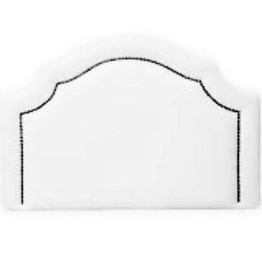 Imagem de Cabeceira Estofada Captone Design Branca Solteiro 90X60 Cm