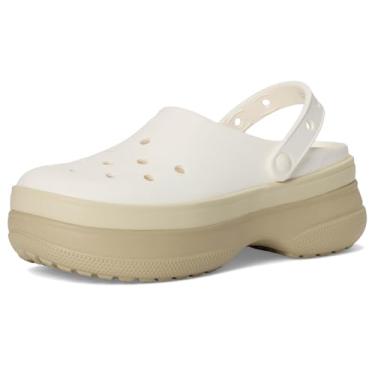 Imagem de Crocs Plataforma clássica unissex para adultos, Giz de Lou, 39