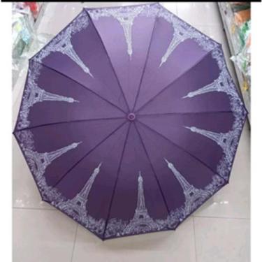 Imagem de Guarda-chuva sombrinha grande torre eiffel YS-218 - inchina, Roxo