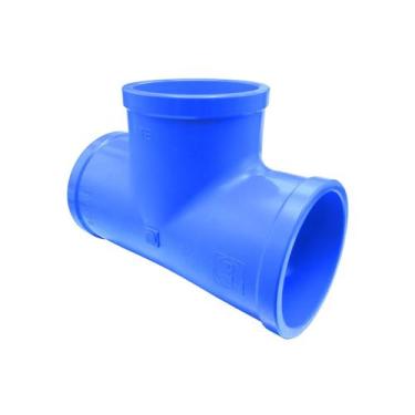 Imagem de Conexão Tê 100mm PVC Soldável Para Irrigação PN125 - Resistente e com 